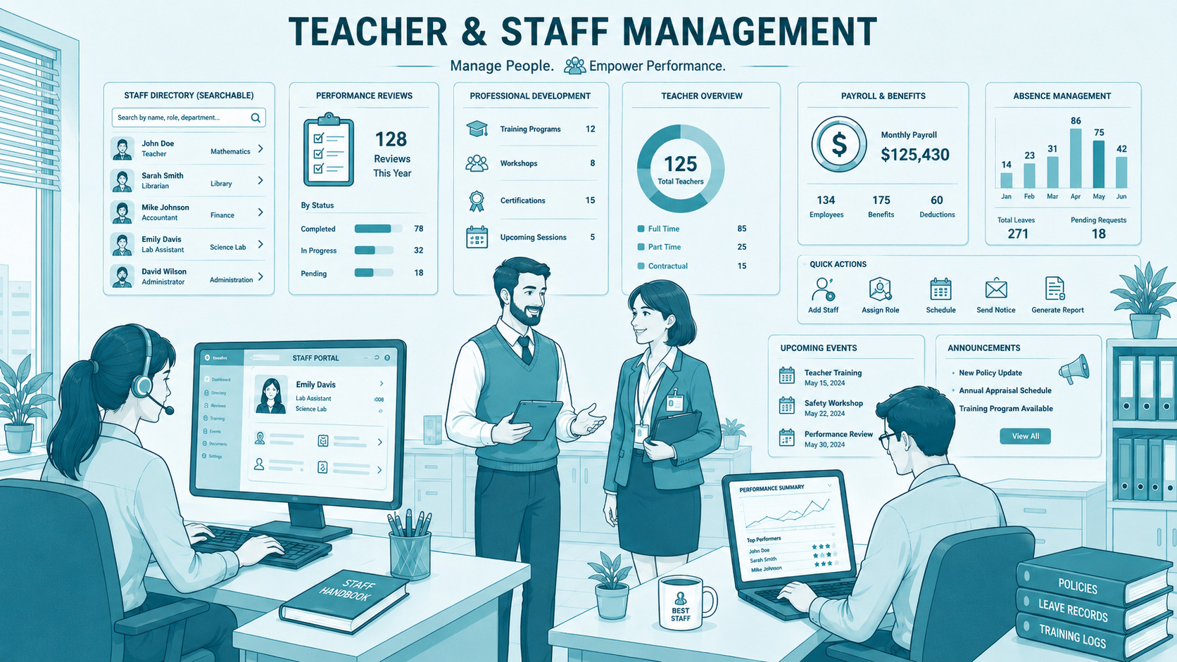 Teacher Portal illustration