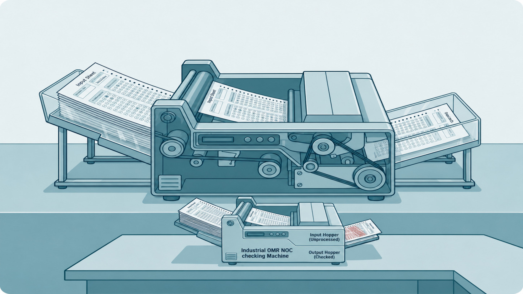 OMR Answer Sheet Processing illustration