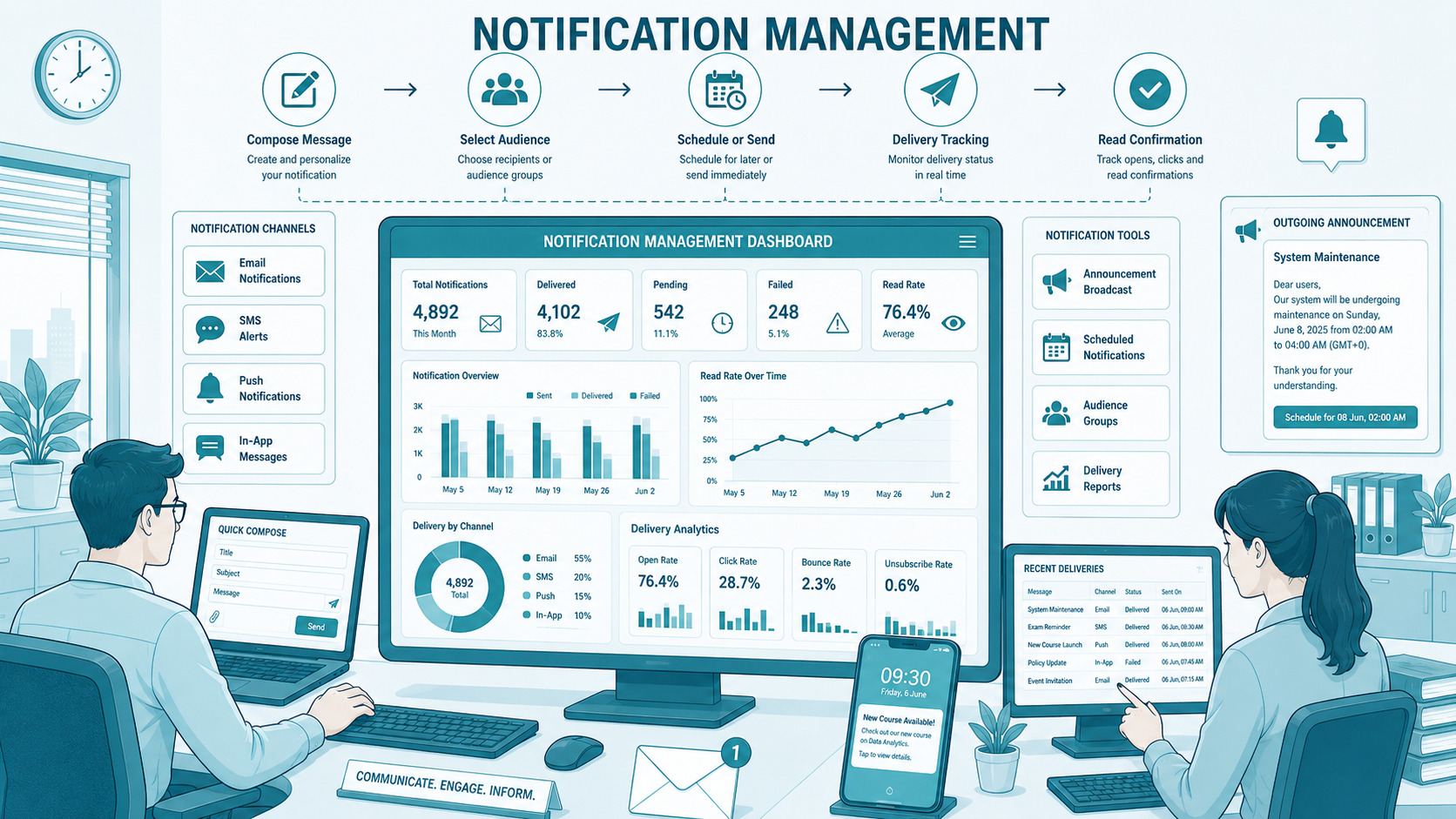 Notification Management illustration