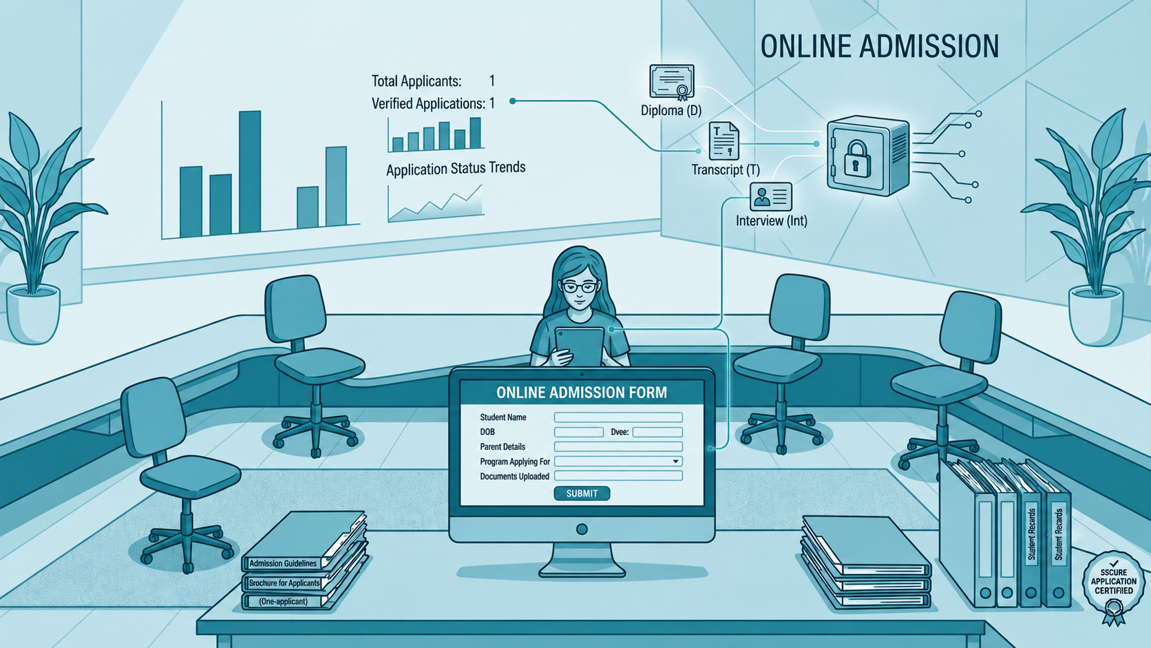Online Admission illustration